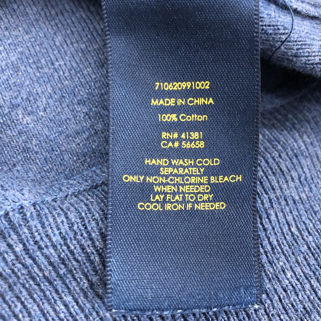 폴로 랄프로렌 블루 코튼니트 L 상품이미지6