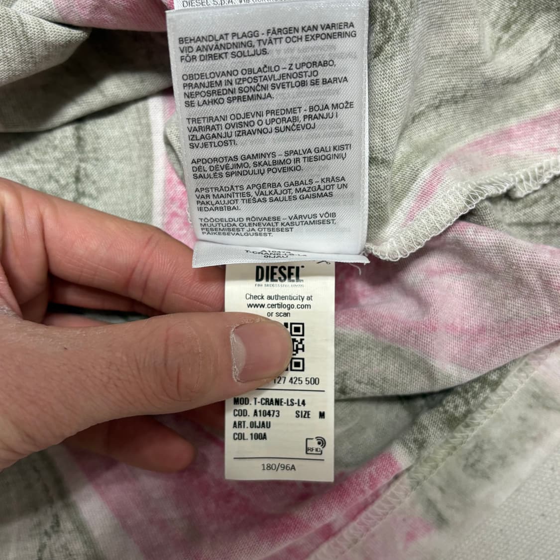 M 디젤 T-CRANE-LS-L4 멀티컬러 롱 슬리브  상품이미지6