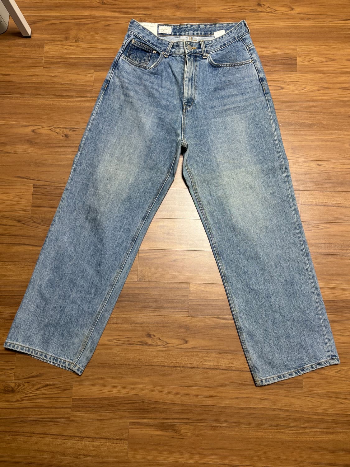 유스 와이드 데님 청바지 2사이즈 상품이미지1