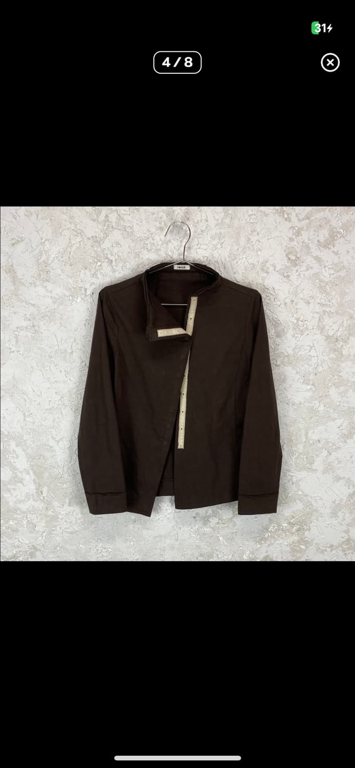 요지 야마모토 애시메트릭 스냅 버틀 컷 오프 자켓 상품이미지2