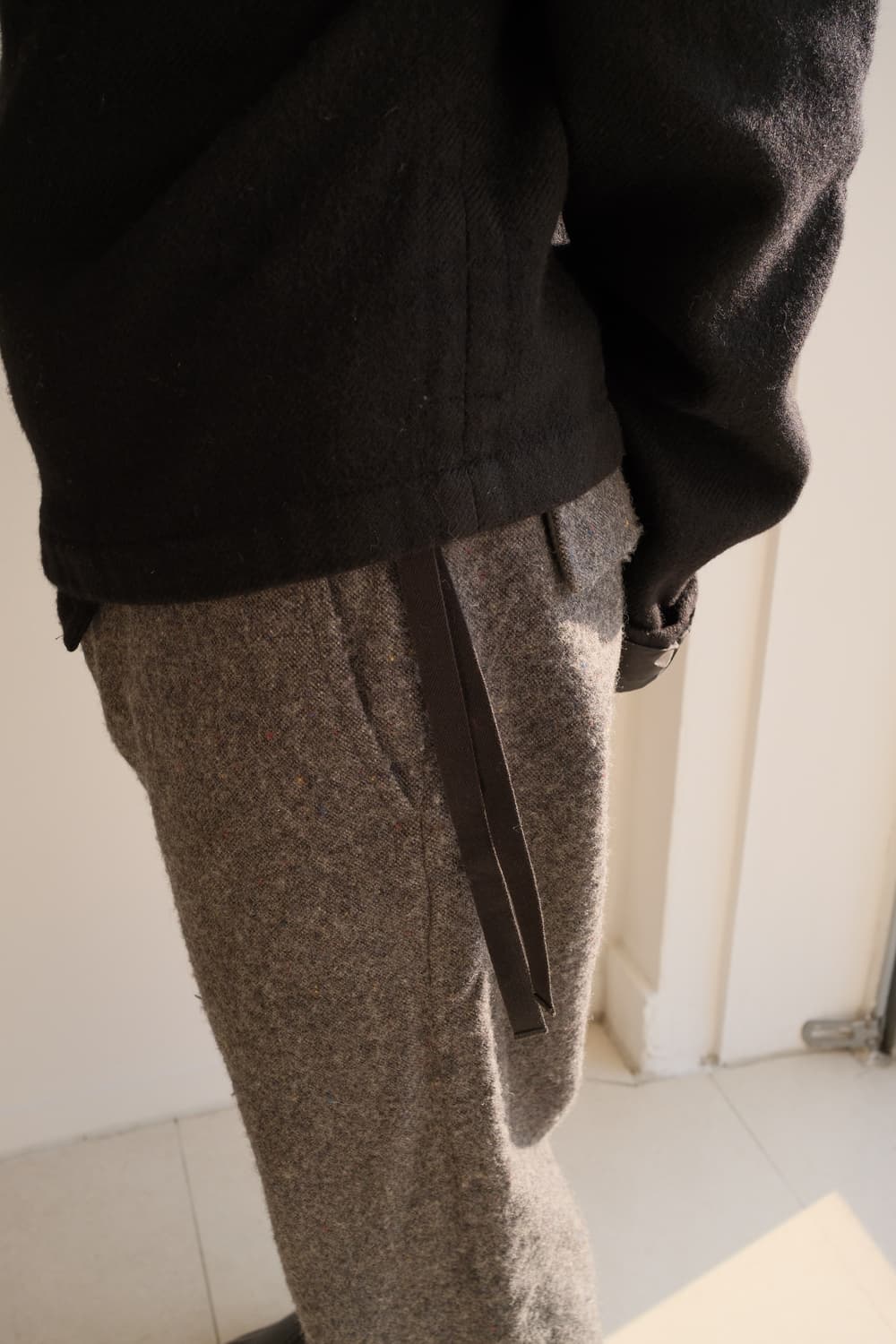 Boiled wool bondage rider jacket 상품이미지5