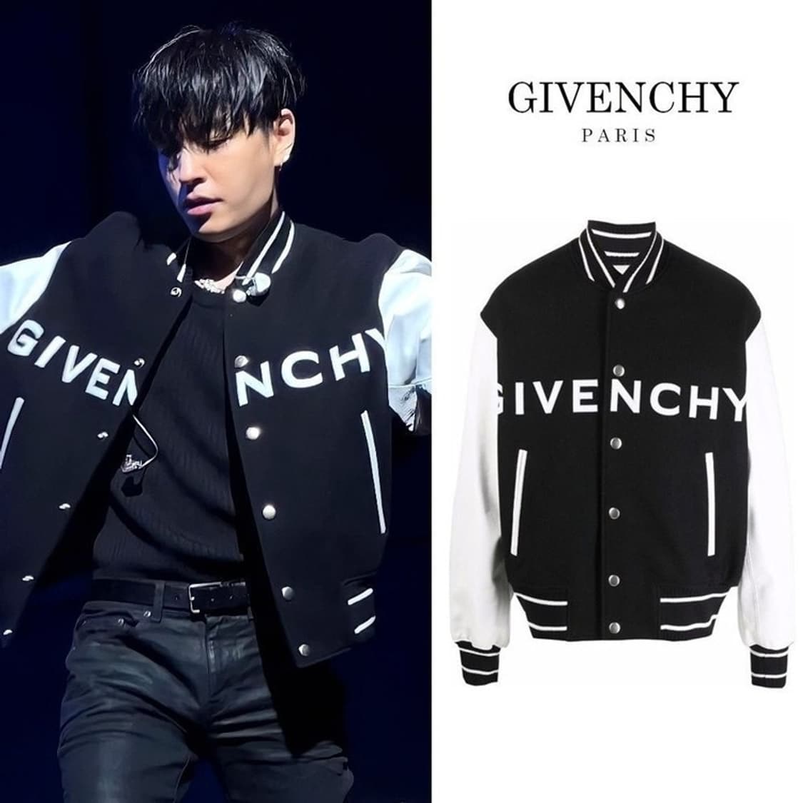 지방시 레더 바시티 자켓 상품이미지3