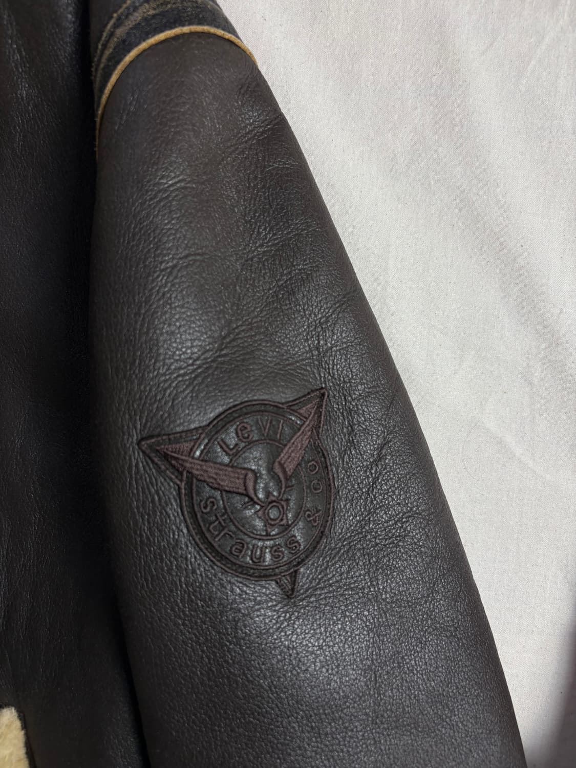 Levis 리바이스 B-3 양가죽 시어링 무스탕 봄버 자켓 L 상품이미지4