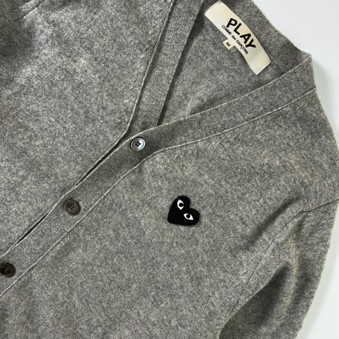 Comme des Garcons  꼼데가르송 하트와펜 그레이 울 가디건  상품이미지3