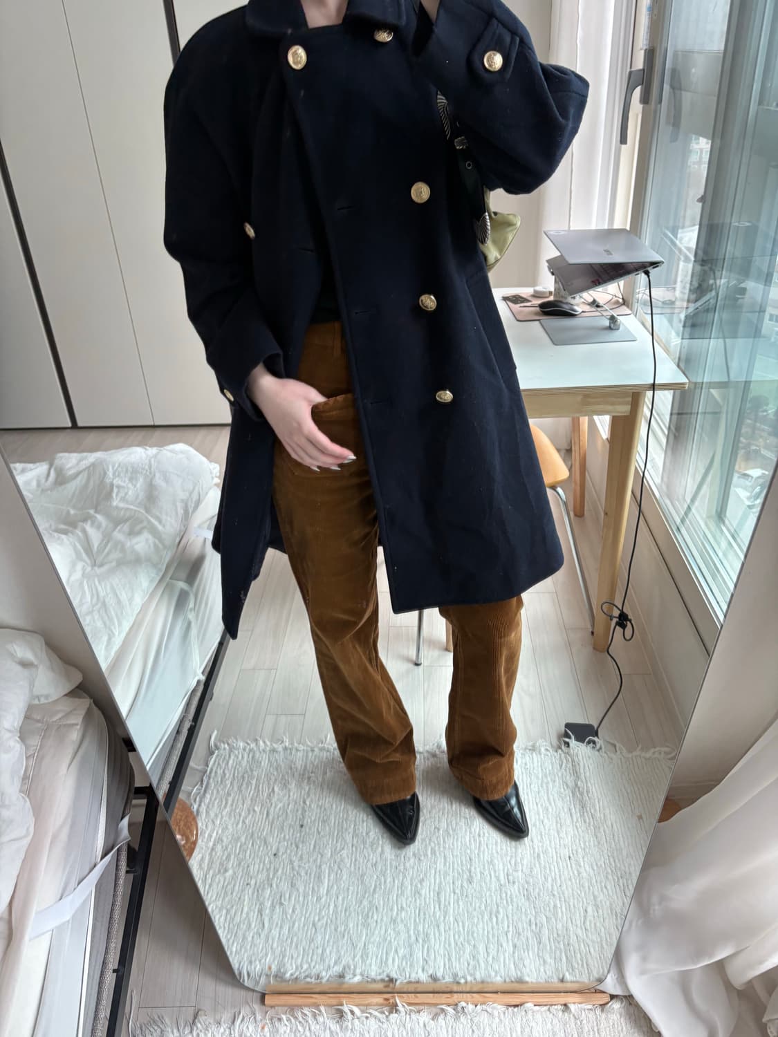 Gold Button Uniform Coat 상품이미지8