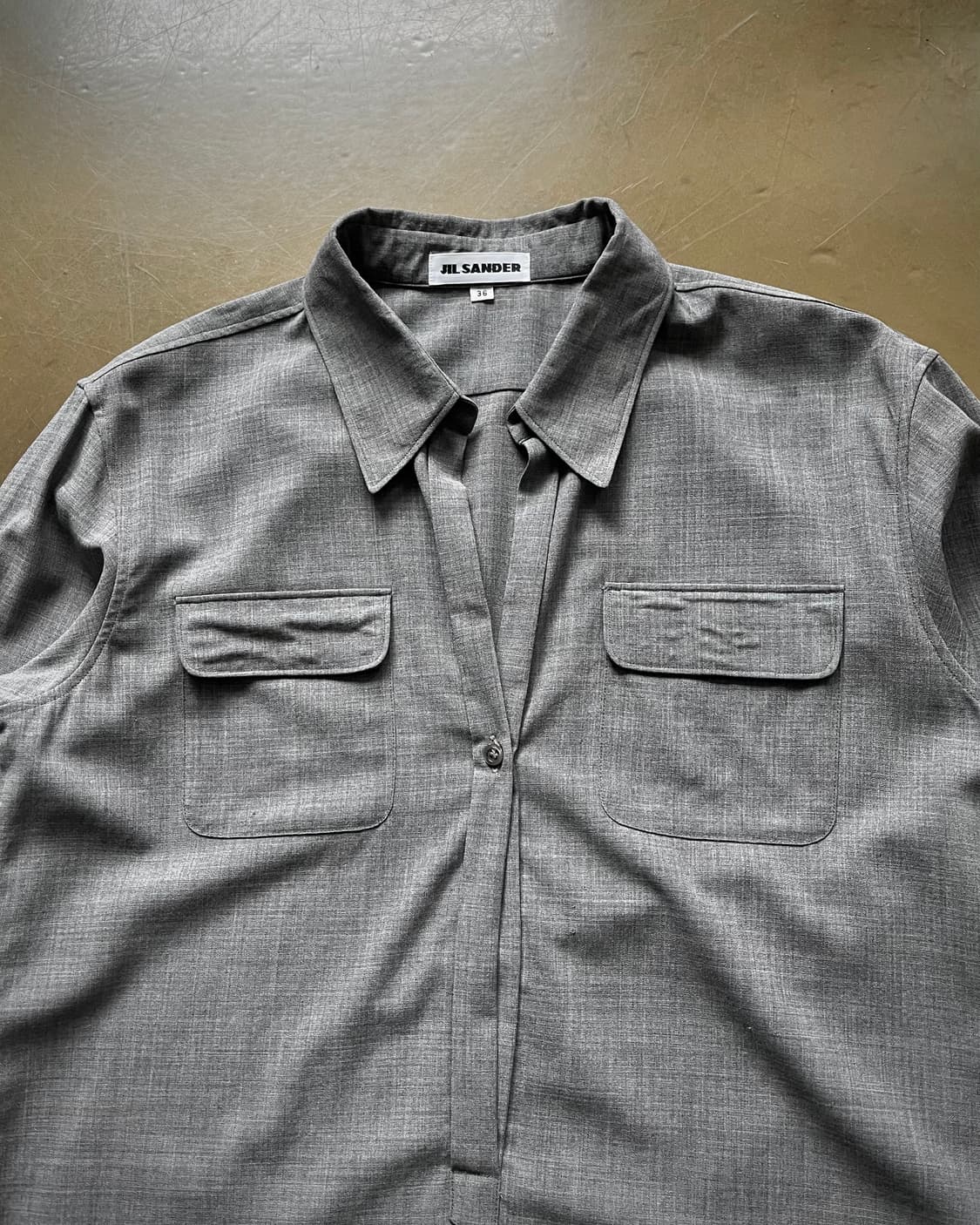 JIL SANDER Minimalism Gray Skipper Shirt 상품이미지4