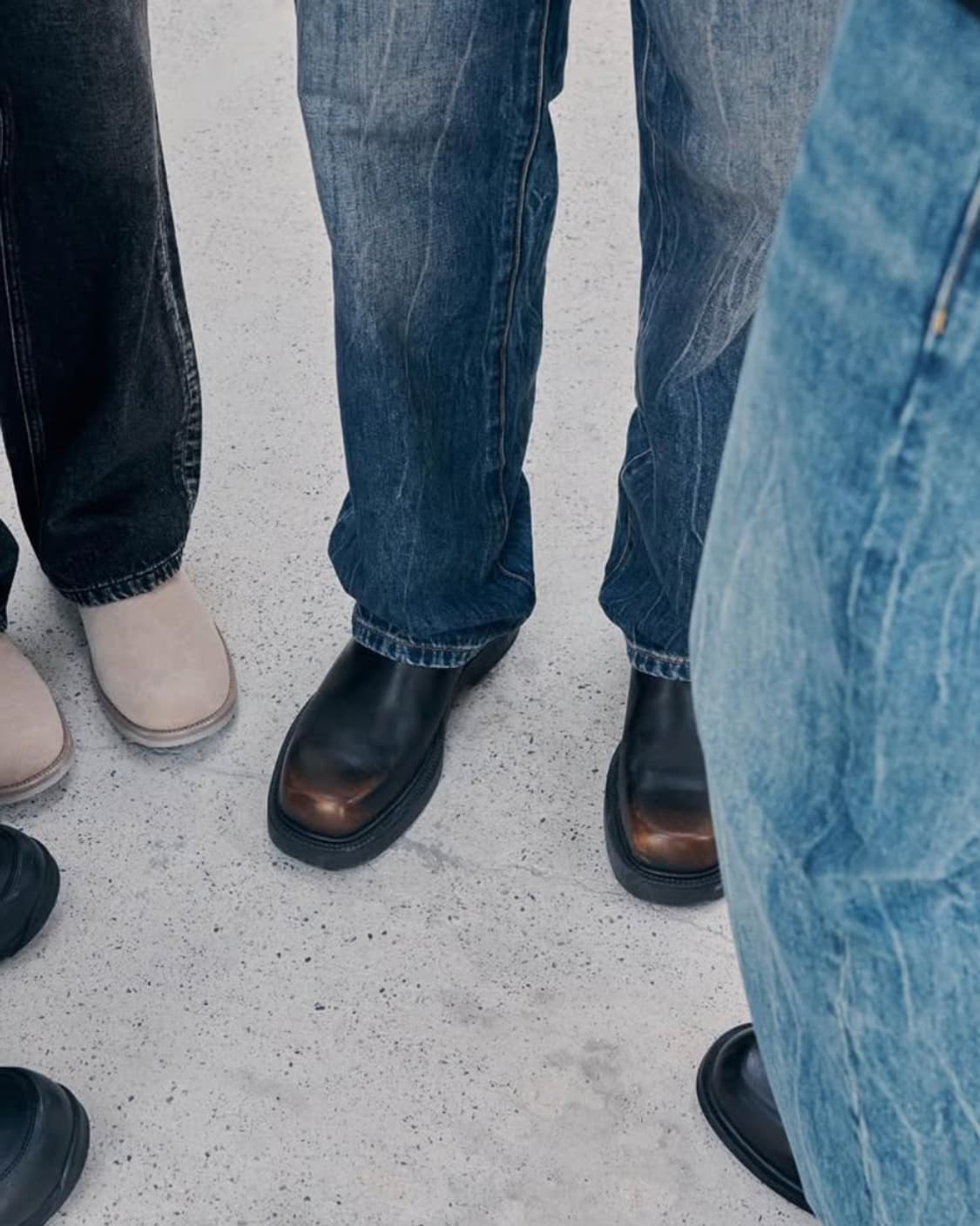 빈티지 브라운 사이드 지퍼 앵클부츠 44 상품이미지7