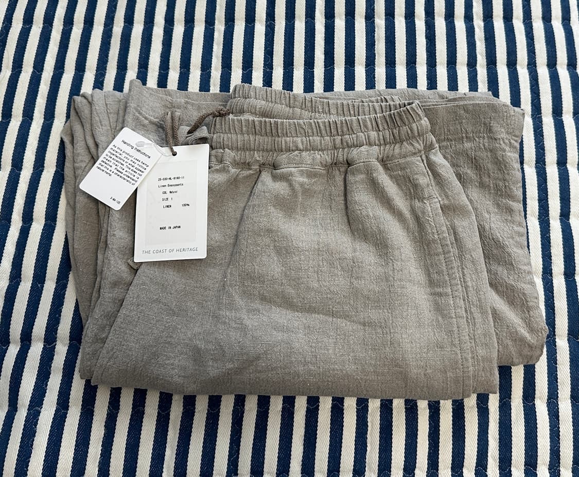 헤릴 린넨 이지 팬츠 내츄럴 1사이즈  판매합니다 상품이미지2