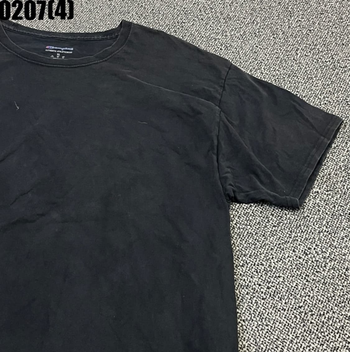 [XL] 챔피온 기본 블랙 반팔 티셔츠 0207(4) 상품이미지2