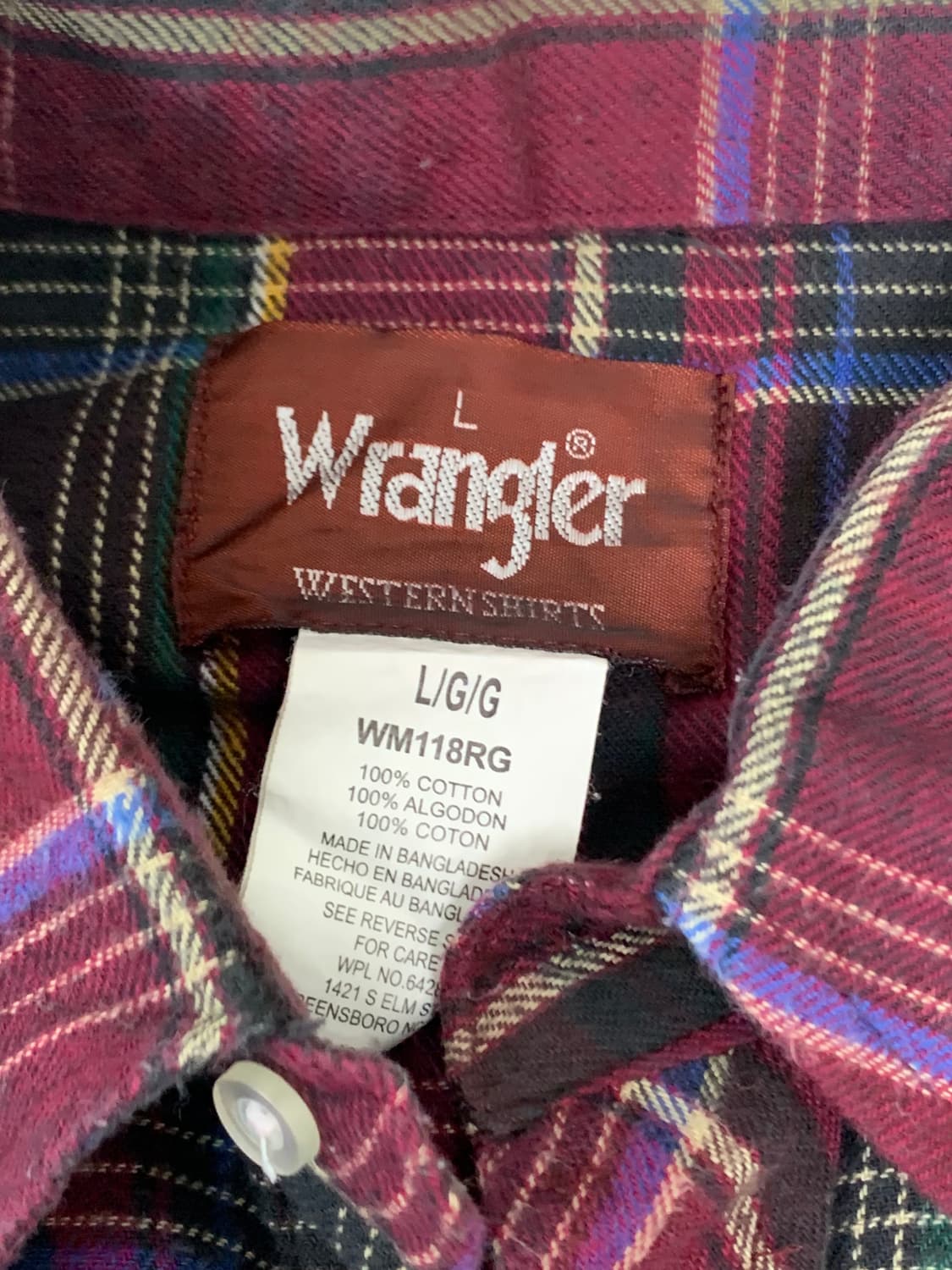 WRANGLER 웨스턴 셔츠 상품이미지1