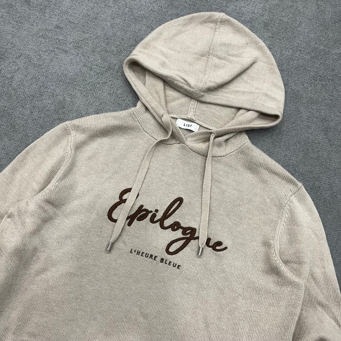 55 리스트 캐시미어 혼방 니트 후드 상품이미지2