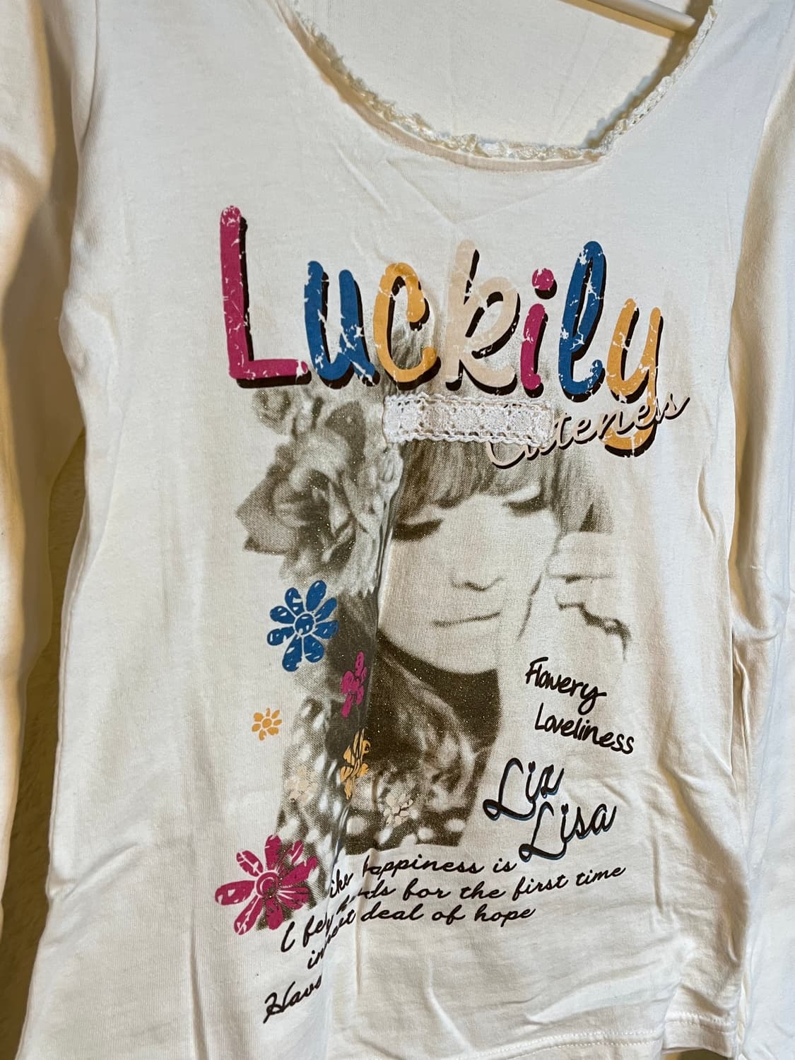 빈티지 리즈리사 롱슬리브 긴팔 티셔츠 상품이미지4