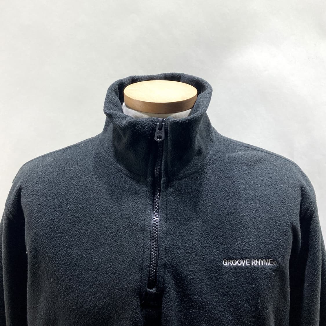 그루브라임 남성 기모 플리스 반집업티 블랙 M 상품이미지2