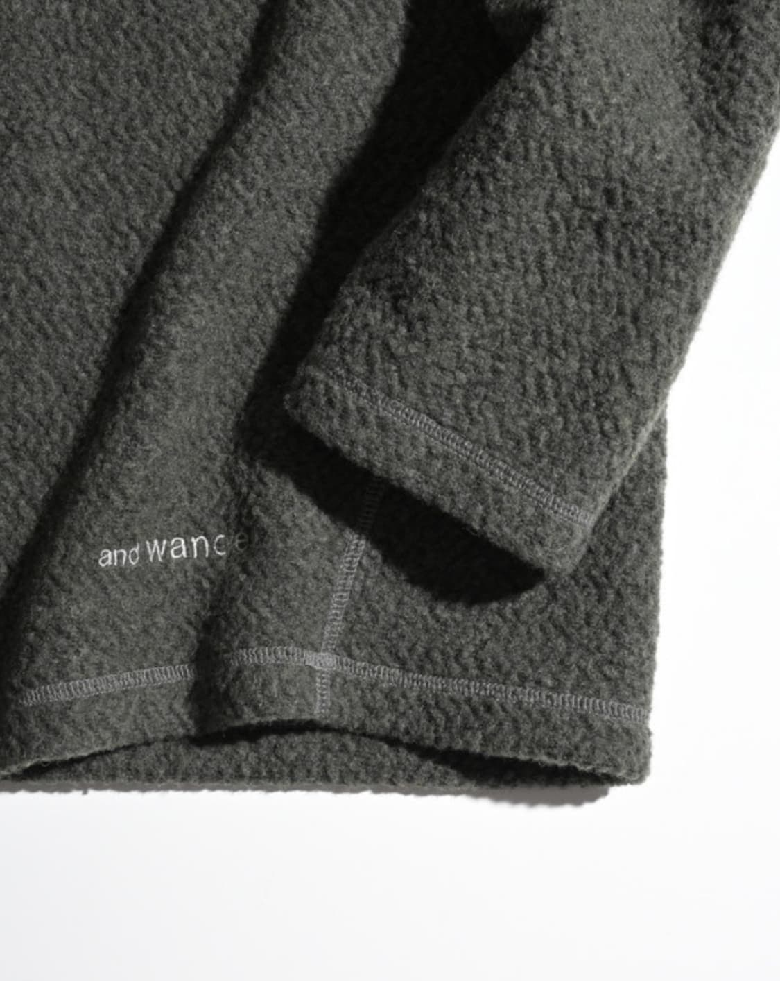 앤드원더 자가드 크루넥 후리스 상품이미지9