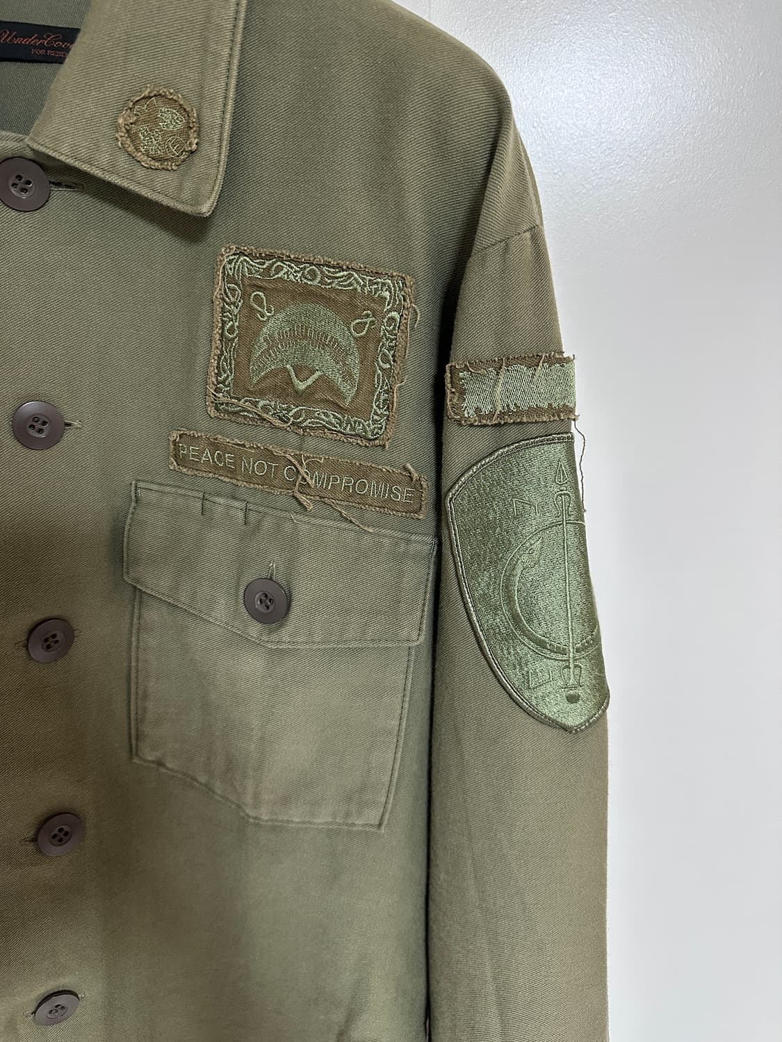 언더커버 03 scab 밀리터리셔츠 상품이미지4