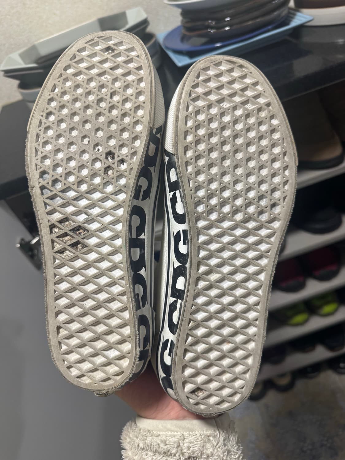 반스 꼼데가르송 CDG 올드스쿨 LX 화이트 상품이미지8