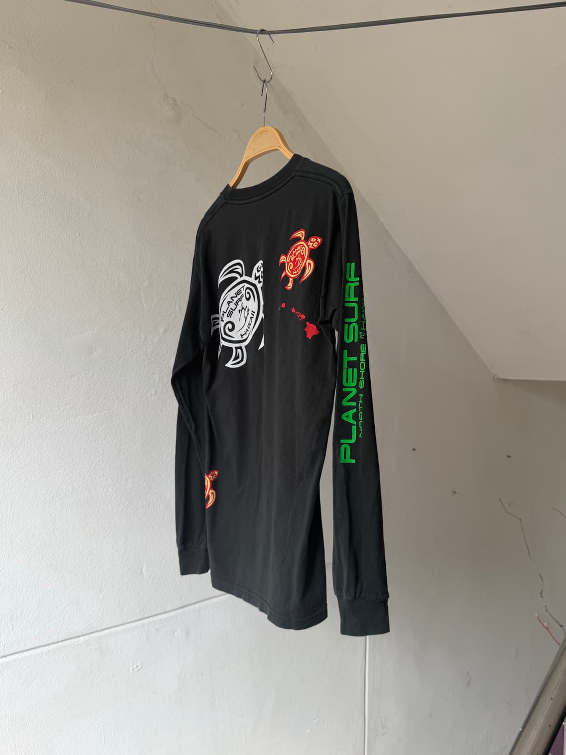 빈티지 프린팅 긴팔 서프 티셔츠 상품이미지7