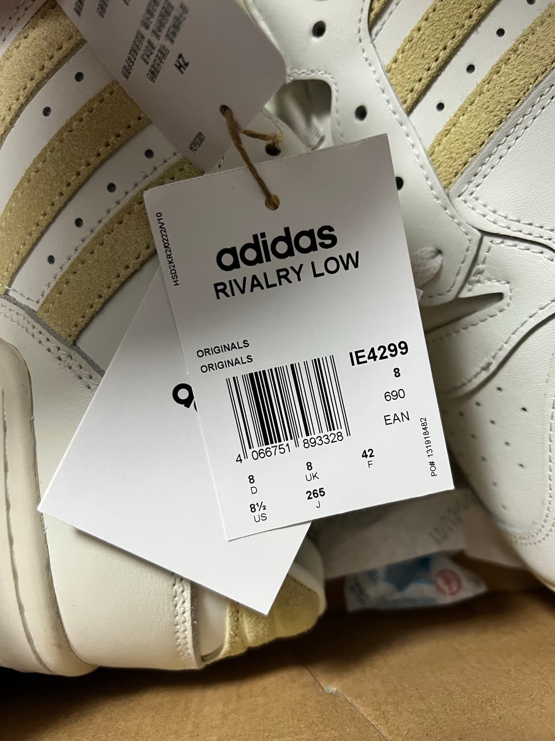 새상품[265] 아디다스 라이벌리 로우 화이트 상품이미지2