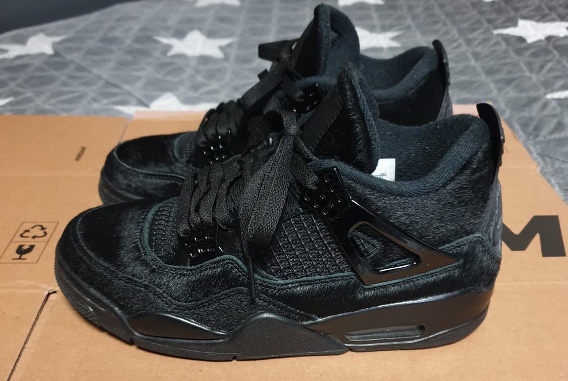 (콜라보 제품) 조던4 올리비아킴 레트로 노커버 스니커즈 블랙 (240) 상품이미지2