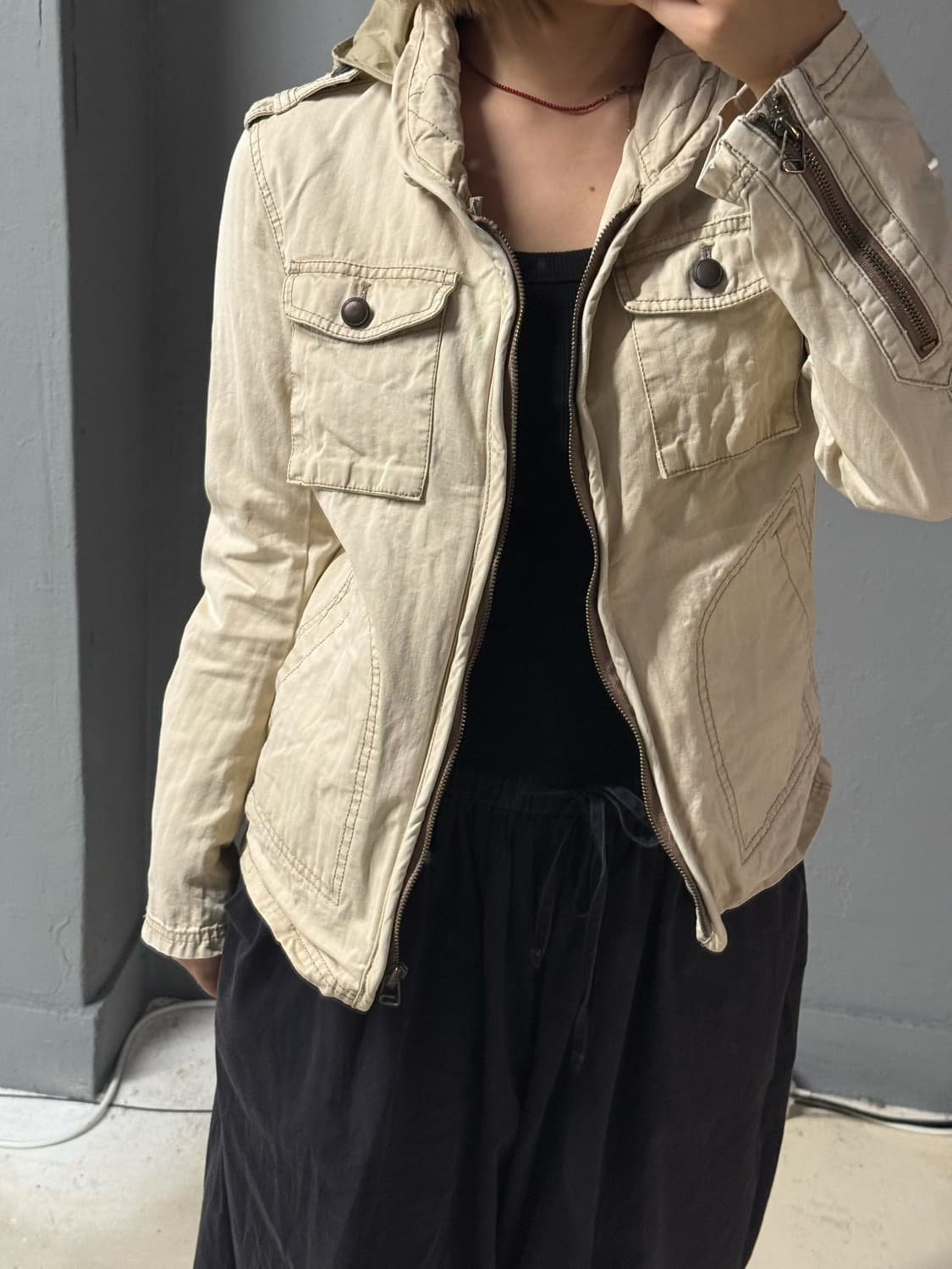 2-pocket stitch detail jacket 상품이미지2