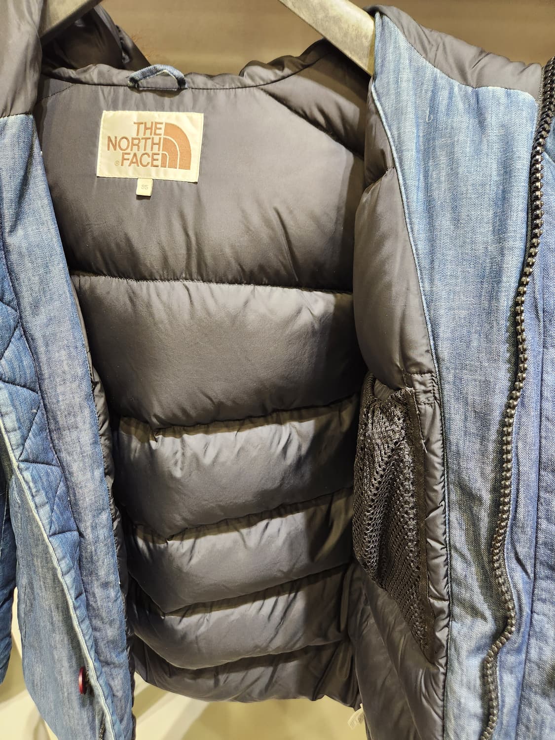 노스페이스 데님 다운패딩자켓 상품이미지5