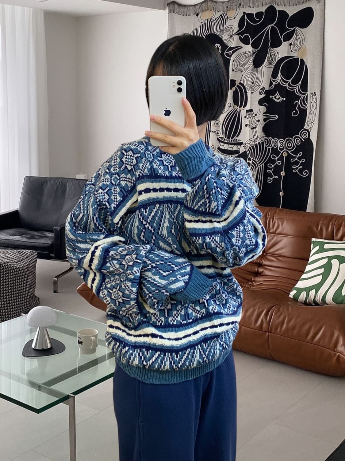 빈티지 라운드 니트 (Man M) AA0975 상품이미지1