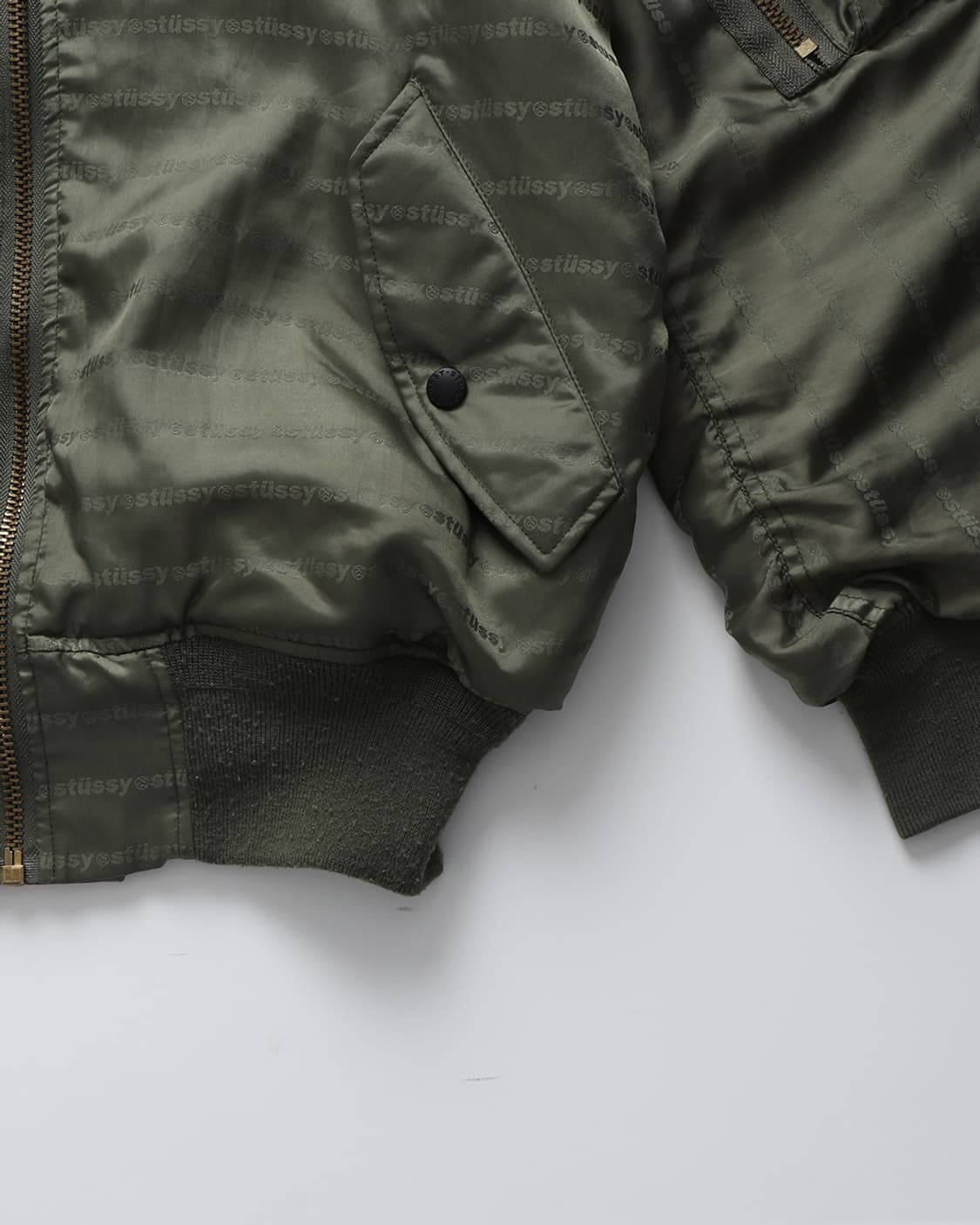 스투시 STUSSY Jacquard Logo Reversible MA-1 상품이미지7