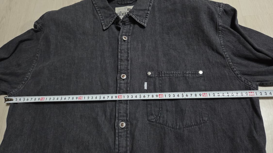 (착샷) 리바이스 실버탭 흑청 데님 오버핏 상품이미지5