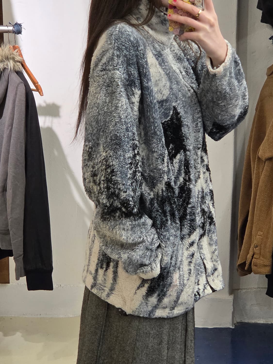 1990s USA Wolfs fleece jaket 상품이미지4