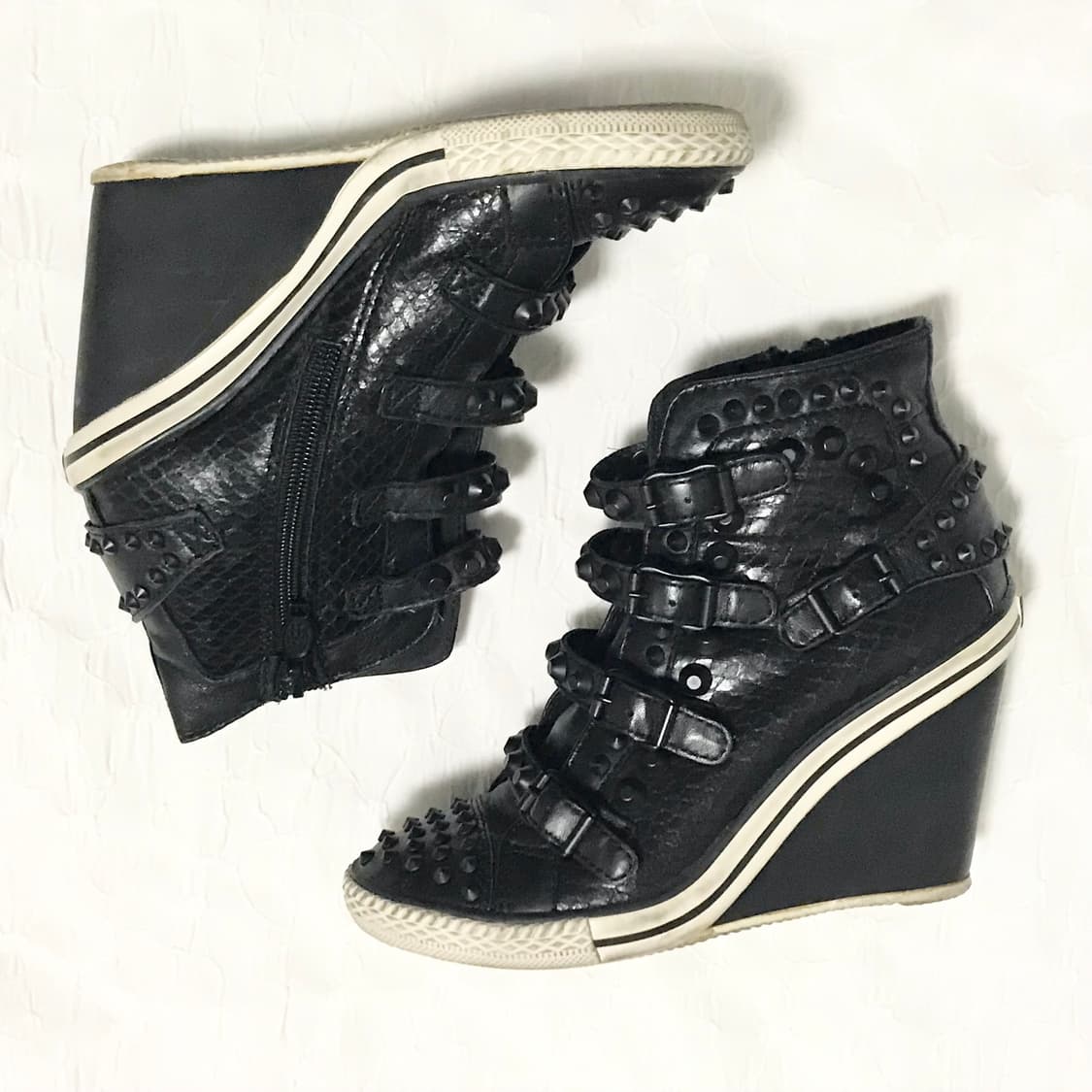 택포•아쉬 ash 스터드 웨지힐 스니커즈 36 상품이미지6