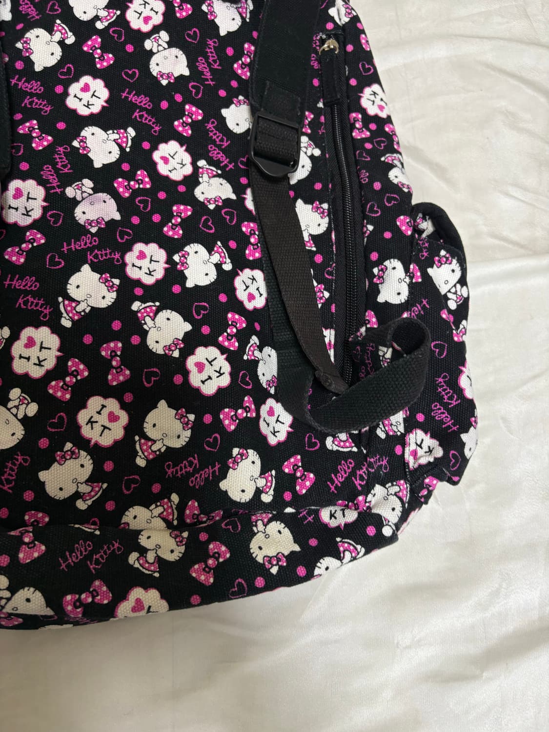 블랙 키티 도트 백팩 상품이미지10