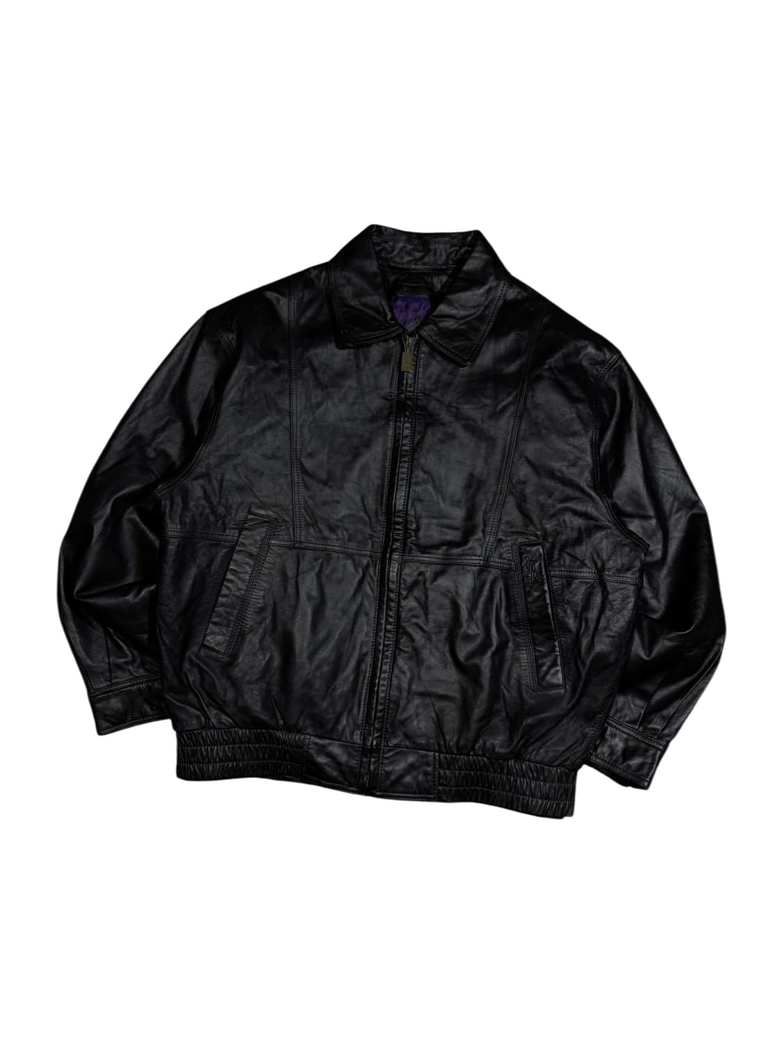 YvesSaintLaurent 입생로랑 쉽스킨 레더 블루종 상품이미지1