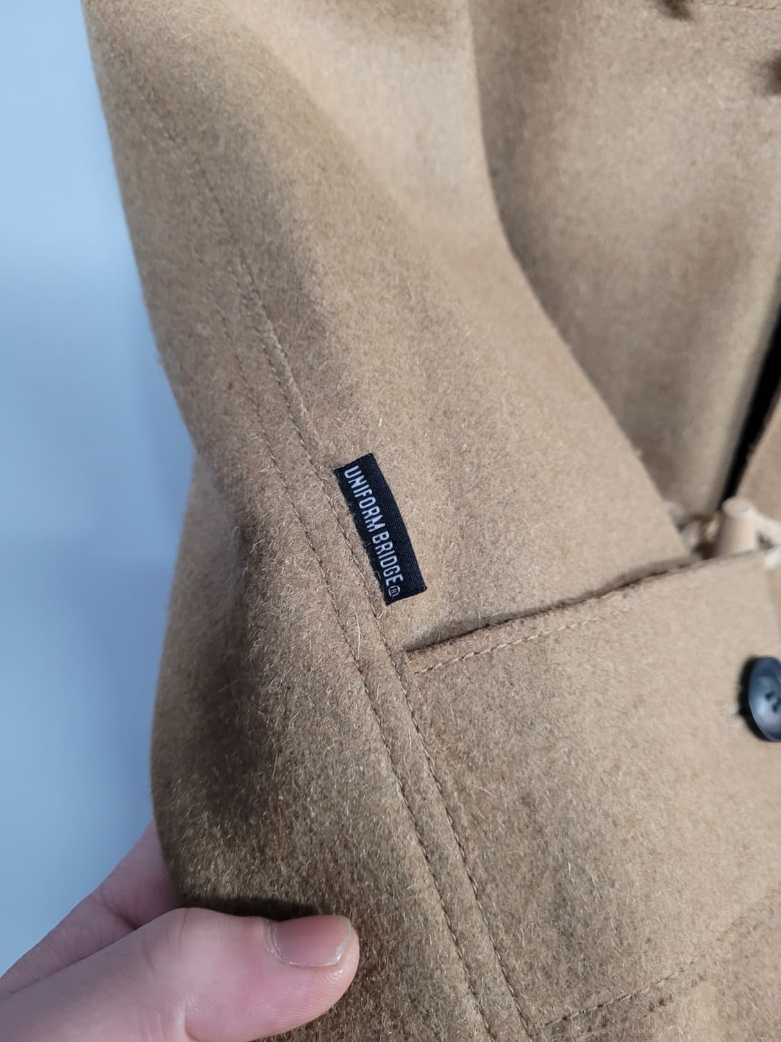 유니폼 브릿지 울 더플 코트 상품이미지5