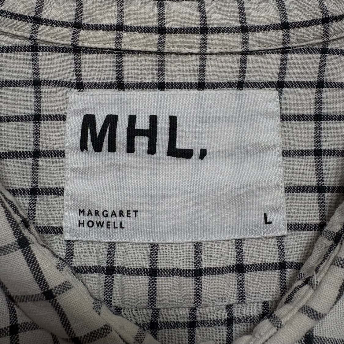 마가렛호웰 린넨 하프 체크셔츠 상품이미지4