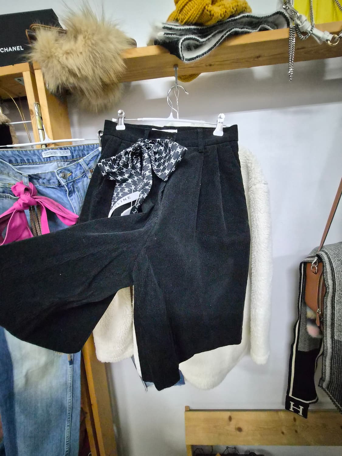 미키패치 뽀글이 자켓. ouvir 코듀로이 버뮤다팬츠 상품이미지7