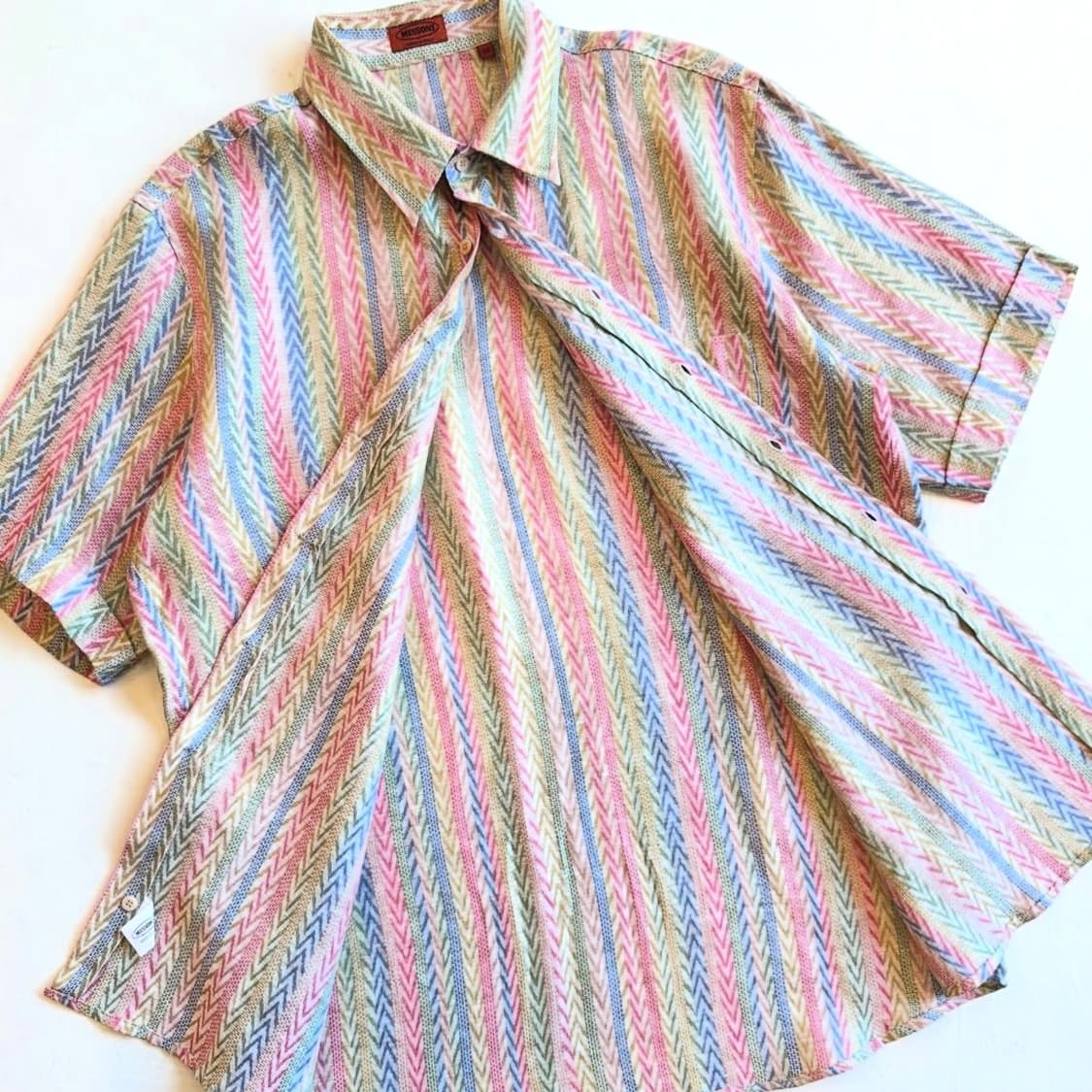 미쏘니 헤링본 린넨 셔츠 상품이미지5