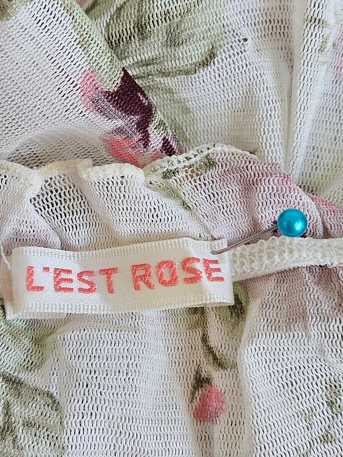 LEST ROSE(레스트로즈) 플라워 쉬폰 레이스 원피스 세트 상품이미지9