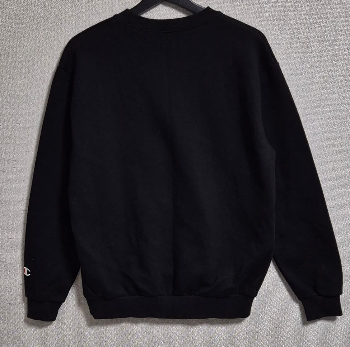 L (100) 챔피온 리버스위브 블랙 기모 스웻셔츠 맨투맨  상품이미지2