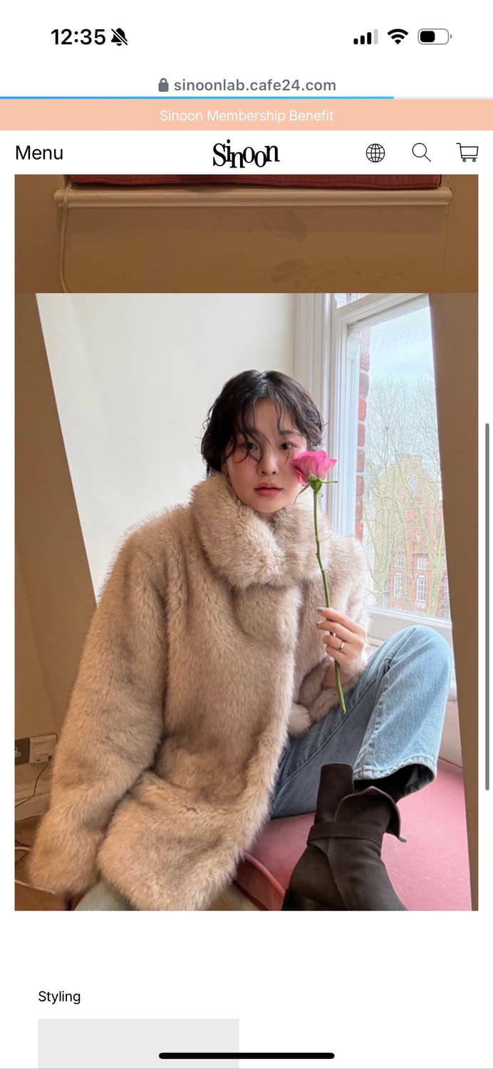 Sinoon faux fur 쟈켓 상품이미지1