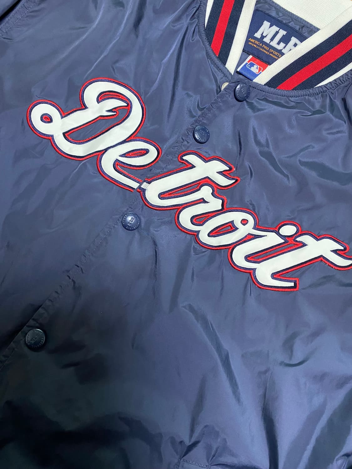 MLB 디트로이트 바시티 블루종 자켓 네이비 L 상품이미지4