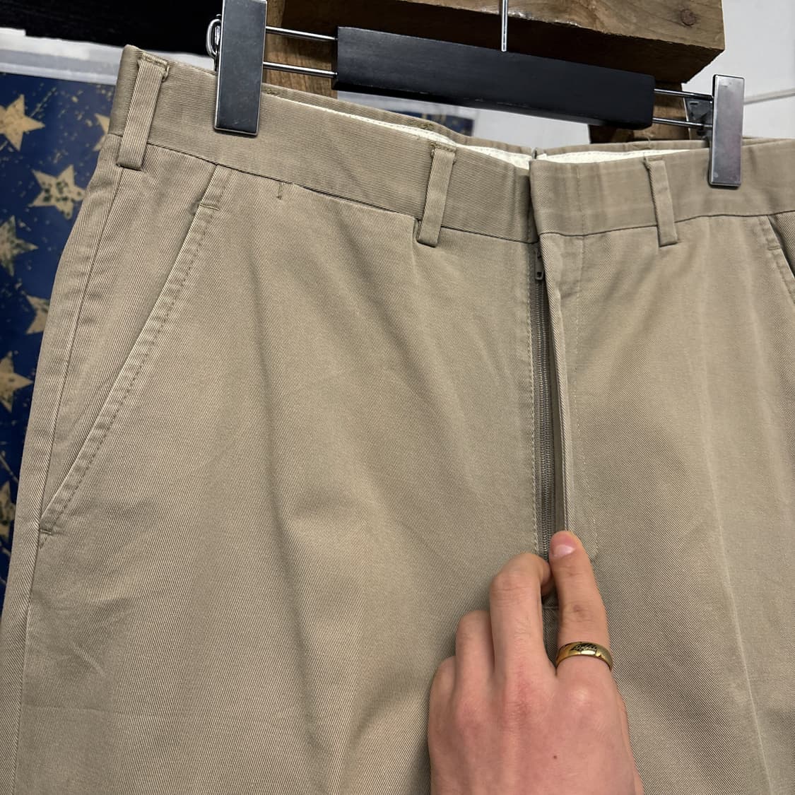 브룩스브라더스 헤비코튼 베이지 치노팬츠 크리스 라인 N756 상품이미지5