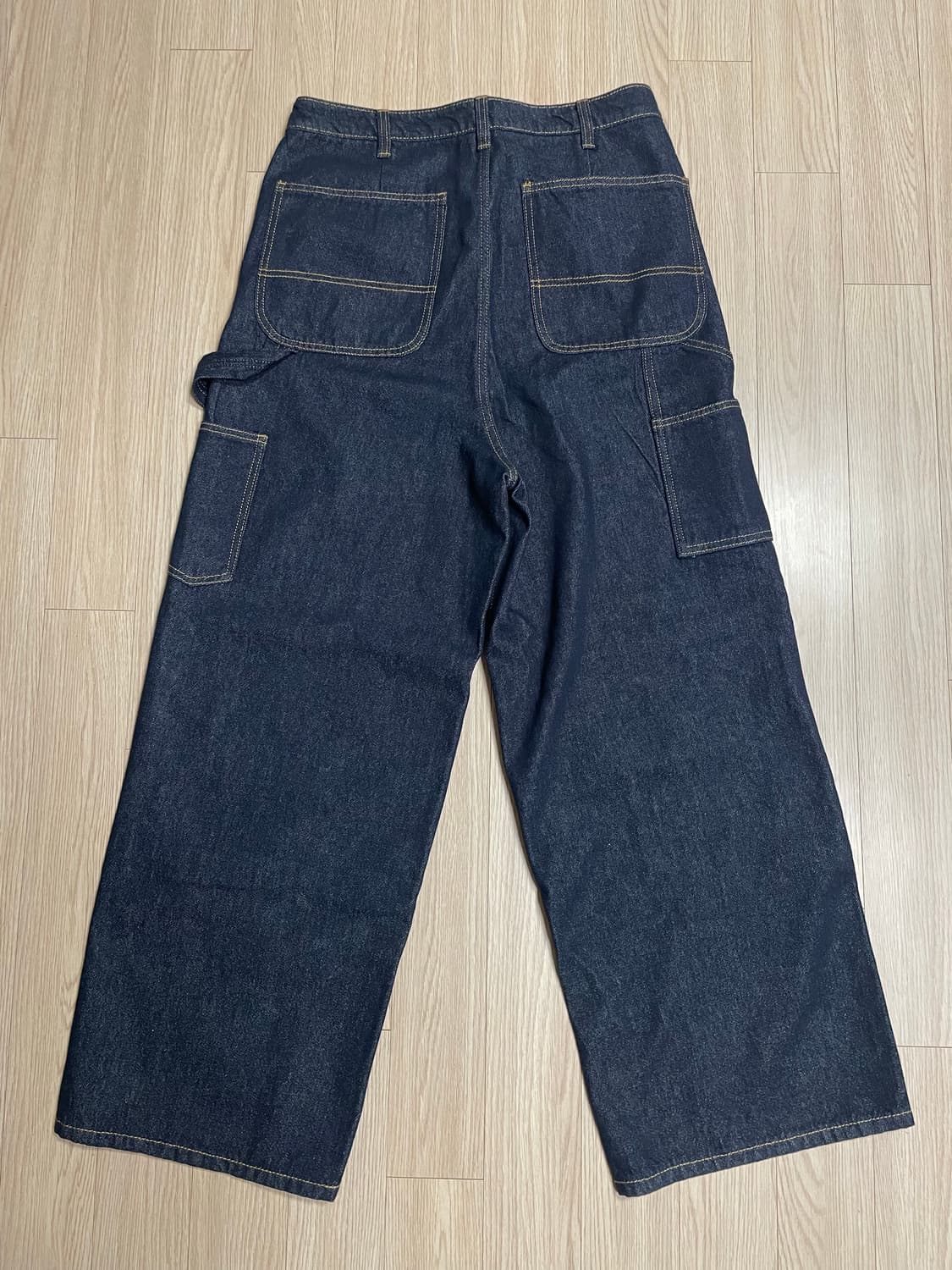 비긴202 더블니 데님 팬츠 인디고 4사이즈 상품이미지2