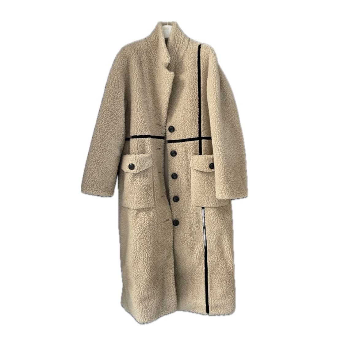 마뗑킴 테디베어 롱 퍼 코트 뽀글이 상품이미지1