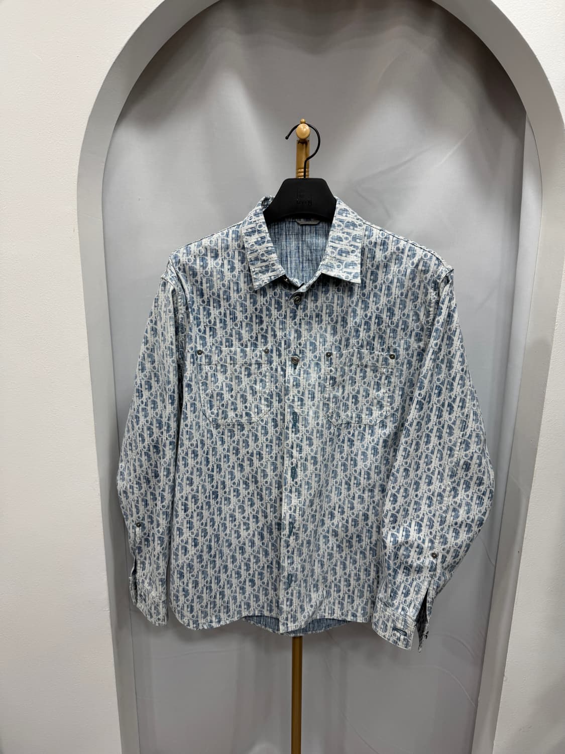 새상품급 디올 오블리크 카스리 셔츠 40사이즈  상품이미지1