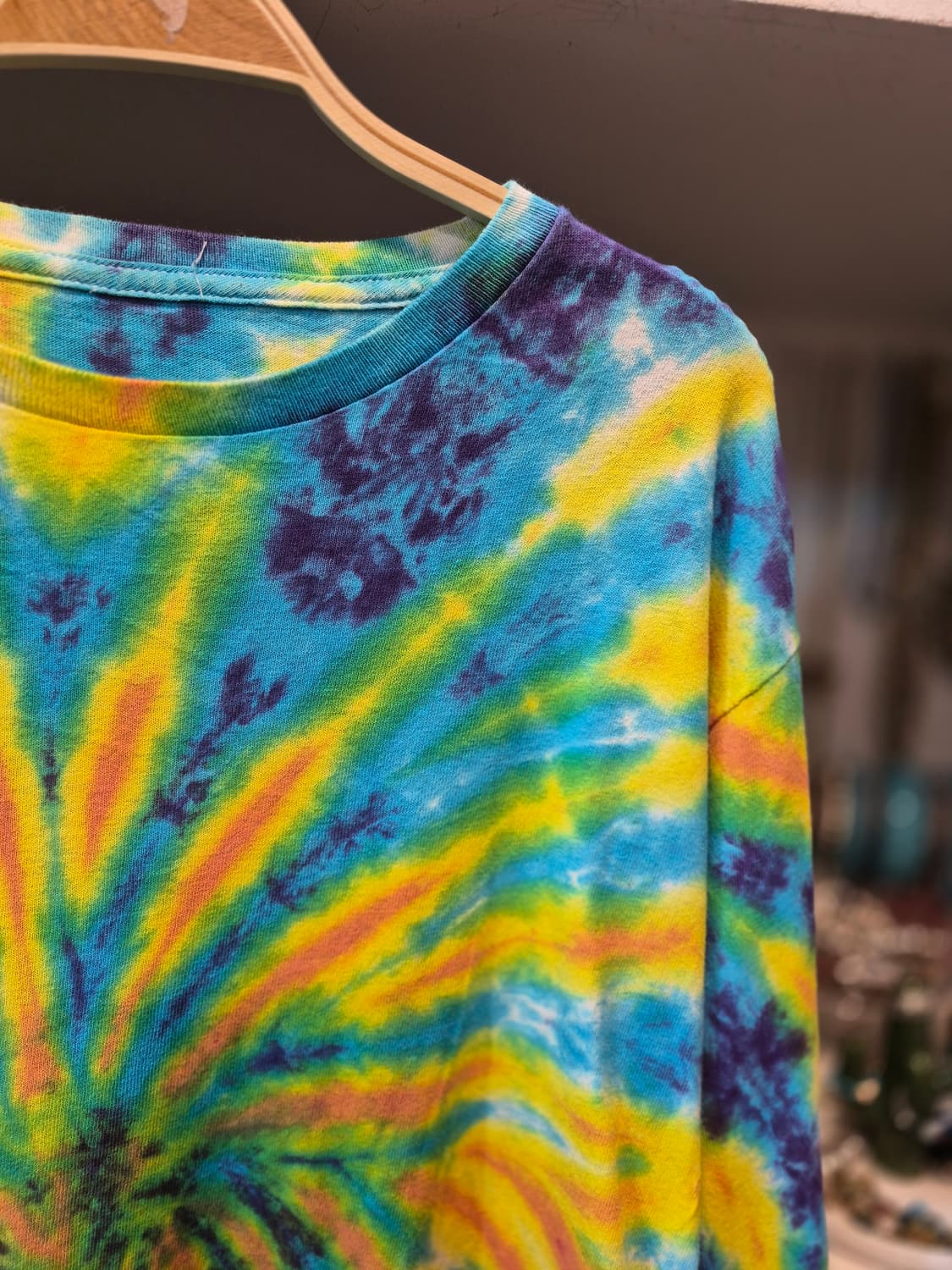 타이다이 염색 긴팔 티셔츠 상품이미지5