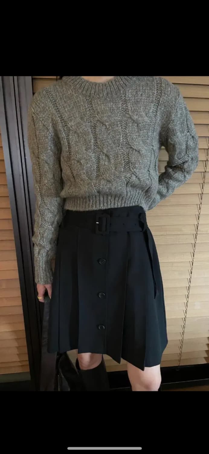 위아 마티나 스커트 블랙 s 상품이미지1