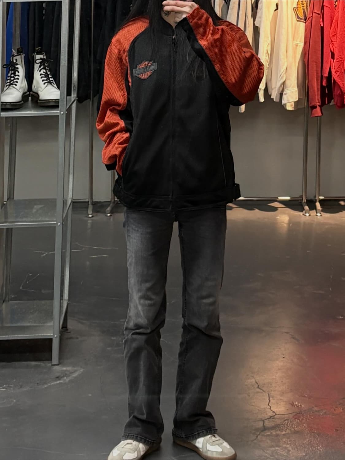 할리데이비슨 빈티지 메쉬 모터사이클 자켓 A3682 상품이미지1