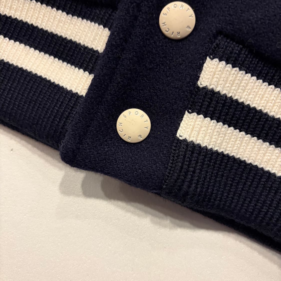 [S] 47브랜드 x 스포티앤리치 네이비 스타디움 비시티 자켓 D59 상품이미지6