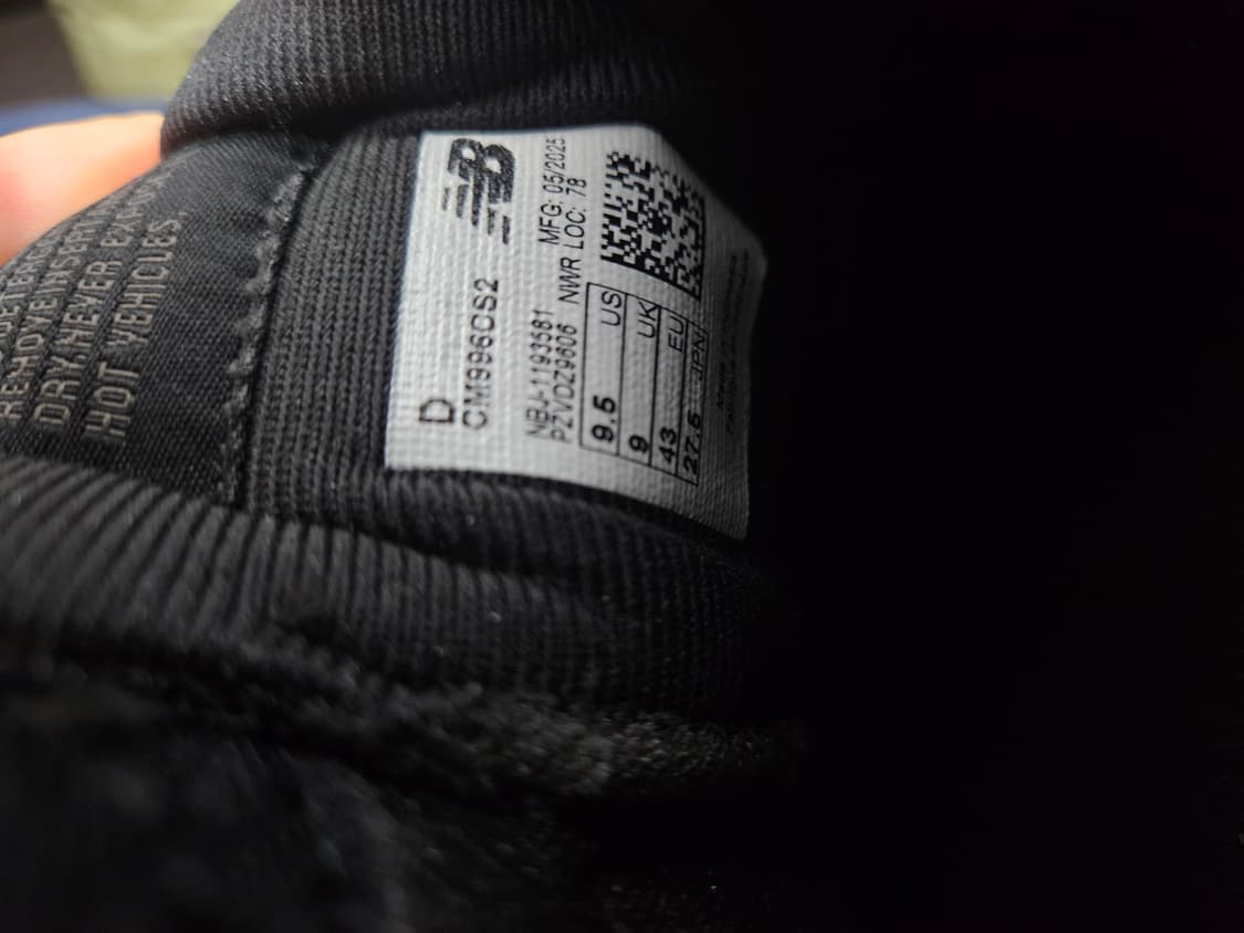 뉴발란스 996 블랙275 거의새제품 상품이미지6