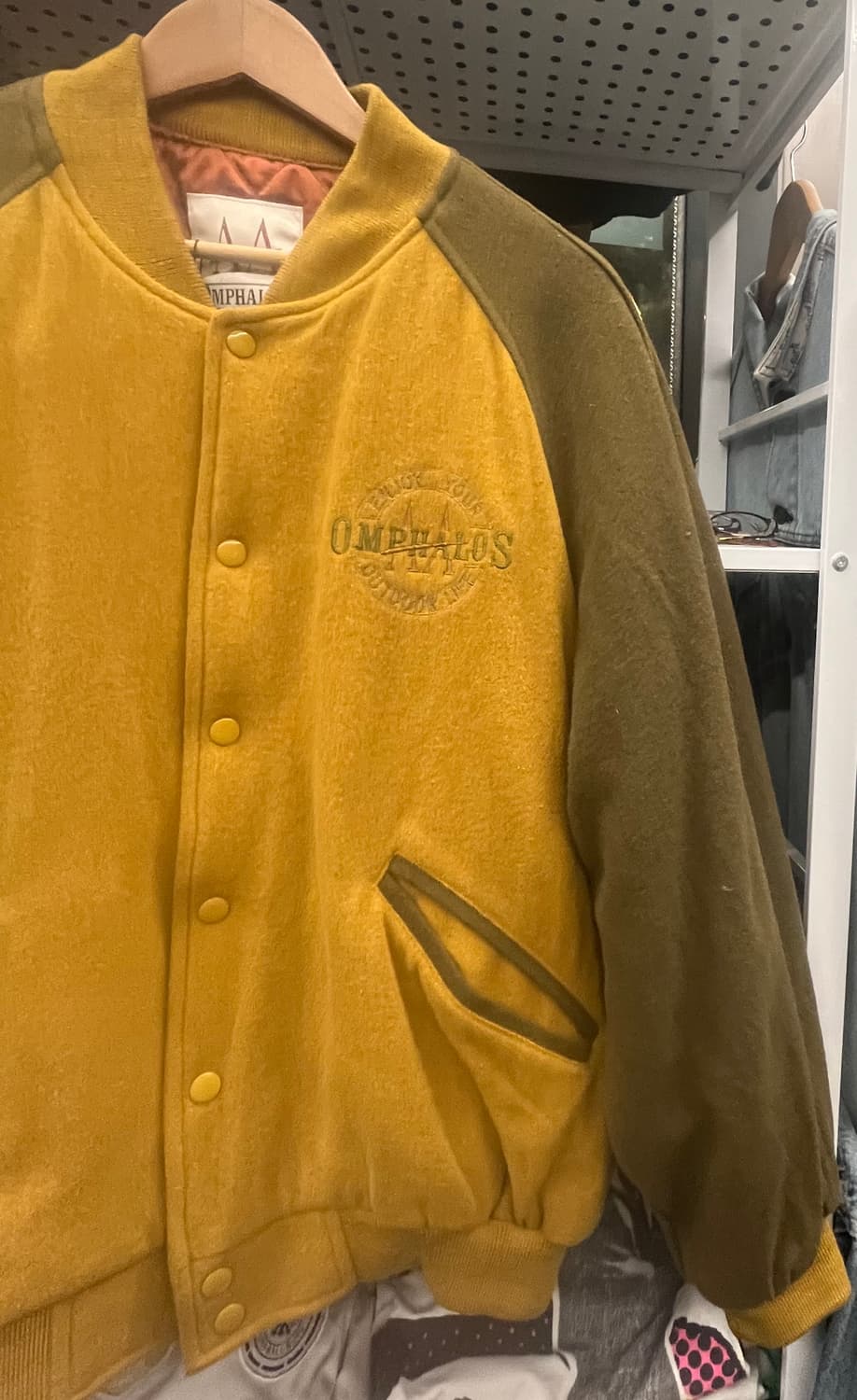 90s 옴팔로스 야구 점퍼 배색 자켓 상품이미지5